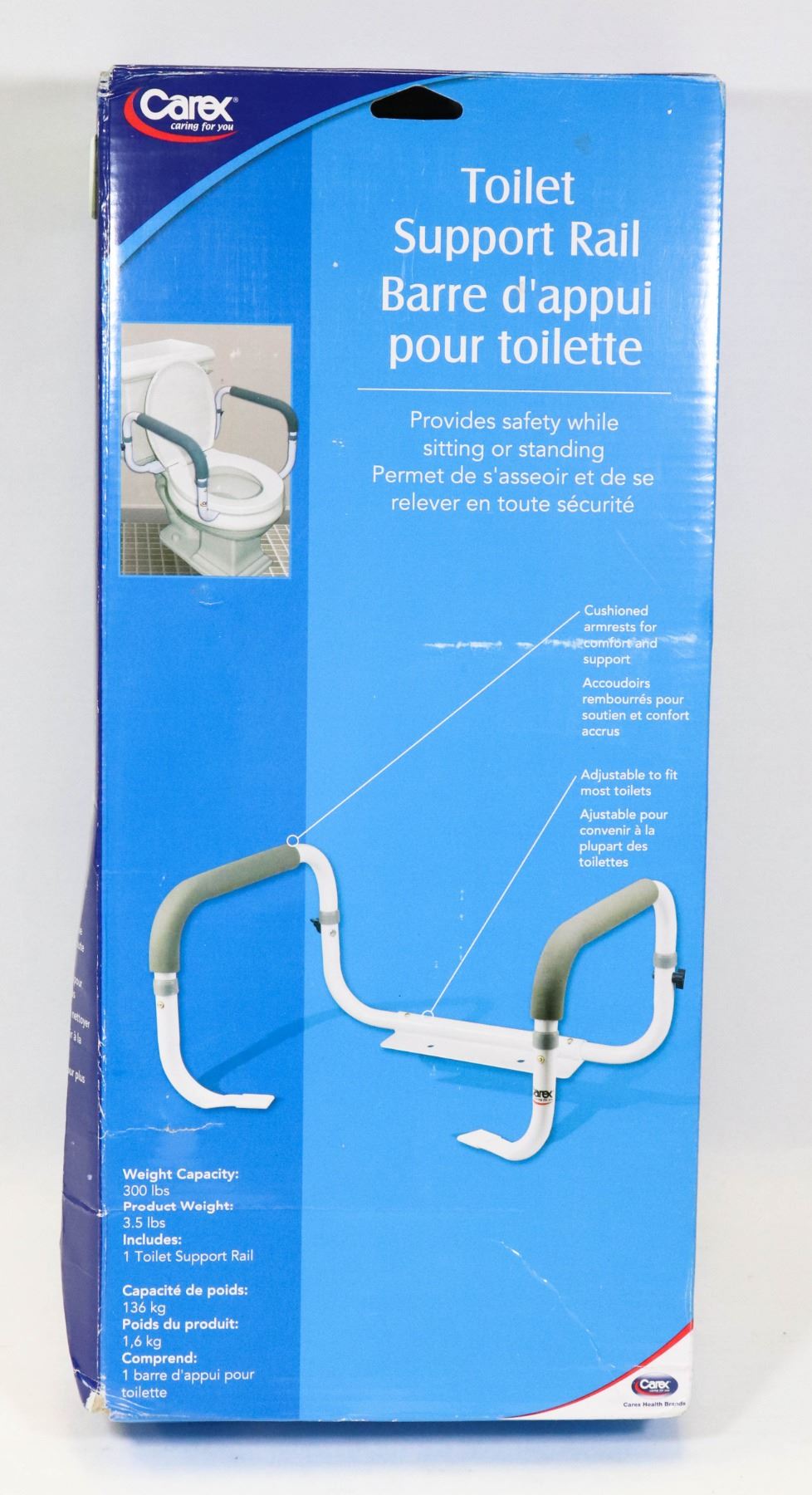 CAREX TOILET SUPPORT RAIL