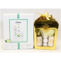 DOVE BODY WASH SET AND SHOWER GEL/LOTION SET