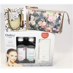FLAT WITH OMBRA BATH GIFT SET, BATH SALTS AND MORE