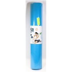 NEW 68" X 24" LATEX FREE YOGA MAT (BLUE)