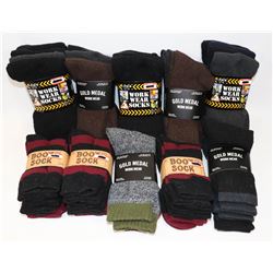 FLAT OF 32 MENS NEW WORK SOCKS