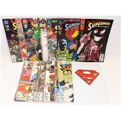 LOT OF 20 SUPERMAN COMICS.