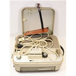 VINTAGE SONY TC-102M TAPE RECORDER.