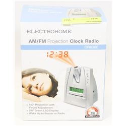 ELECTROHOME AM/FM PROJECTION CLOCK RADIO