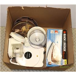 BOX OF SMALL APPLIANCES