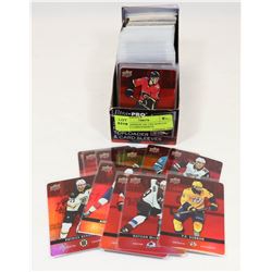 LOT OF APPROX 100 TIM HORTON HOCKEY CARD INSERTS.