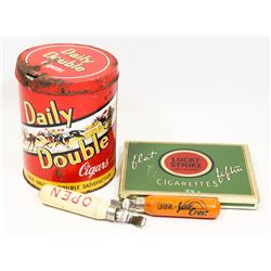 2 ANTIQUE WOODEN OPENERS AND  DAILY DOUBLE LUCKY