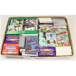BOX OF ASSORTED BASEBALL CARDS