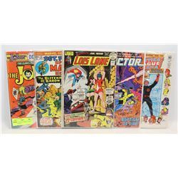 LOT OF 5 VINTAGE MIXED COMICS, D.C. & MARVEL