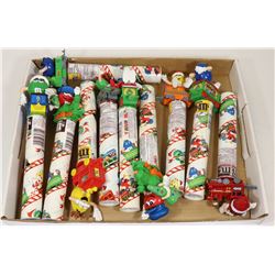 M&M CANDY TUBE COLLECTIBLES.