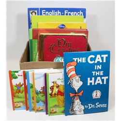 BOX OF KIDS BOOKS.