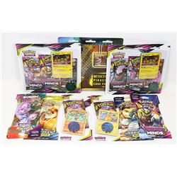 LOT OF 9 POKÉMON DETECTIVE PIKACHU SET, 3 & 1
