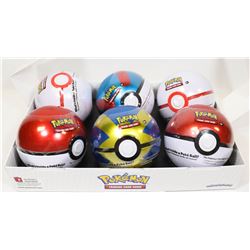LOT OF 6 POKÉMON POKE BALLS SEALED WITH