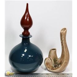 PAIR OF HANDCRAFTED VASES