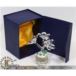 CRYSTAL FLOWER STATUE