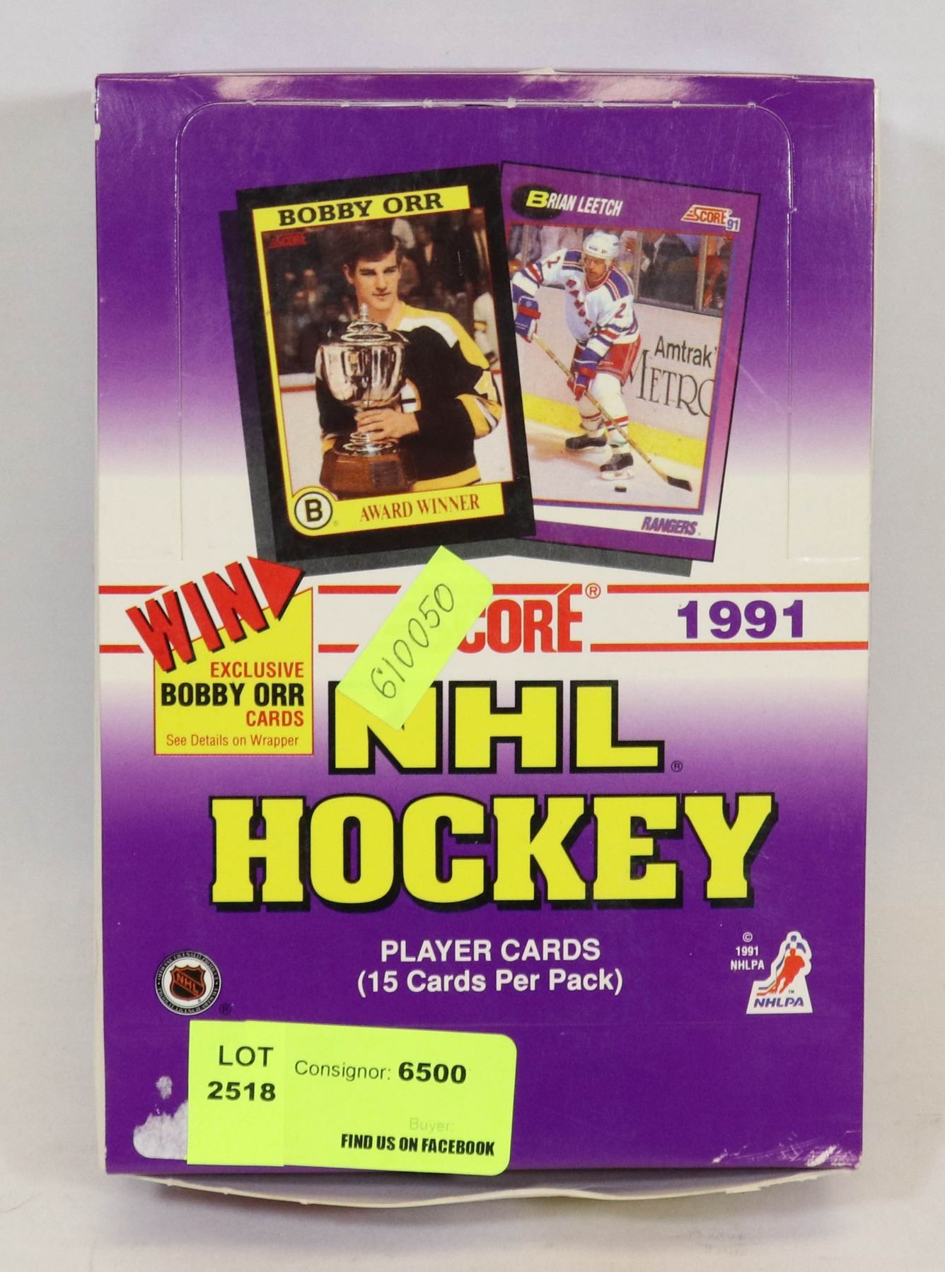 1991 SCORE NHL HOCKEY CARDS 15 CARDS PER PACK Kastner Auctions