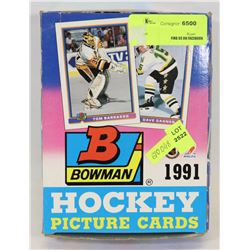 TOPPS 1991 HOCKEY PICTURE CARDS BUBBLE GUM