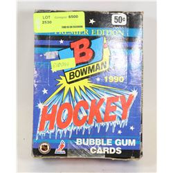 BOWMAN PREMIUM EDITION 1990 HOCKEY BUBBLE GUM CARD