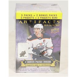 BOX OF UPPER DECK ARTIFACTS 2019-20