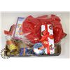 Image 1 : BOX OF CHRISTMAS ORNAMENTS AND DECORATIONS
