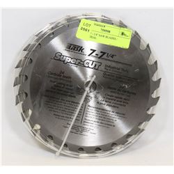 2 NEW 7 - 1/4" SAW BLADES / INDUSTRIAL