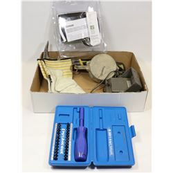 BOX FULL OF ASSORTED TOOLS