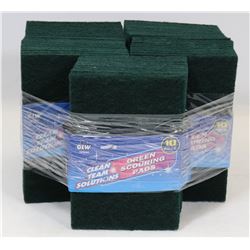 GREEN SCOURING PADS / 5 PACKS OF 10