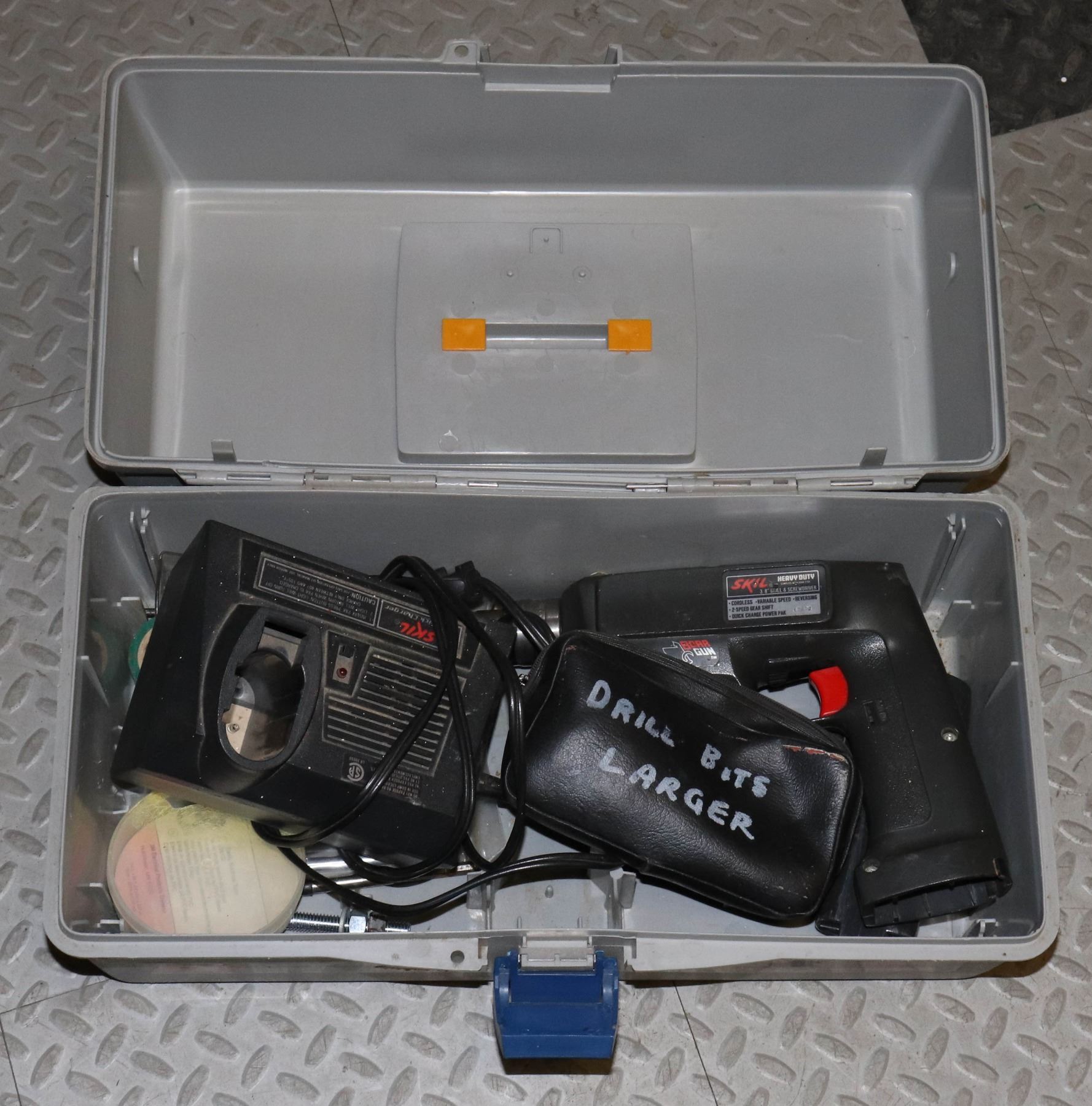 TOOLBOX WITH DRILL AND ACCESSORIES