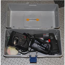TOOLBOX WITH DRILL AND ACCESSORIES