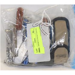 BAG OF ASSORTED POCKET KNIVES