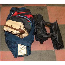 LOT OF DUFFEL BAGS/BACKPACKS INCLUDING NIKE,