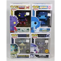 LOT OF 4 ASSORTED FUNKO POPS