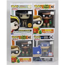LOT OF 4 ASSORTED FUNKO POPS