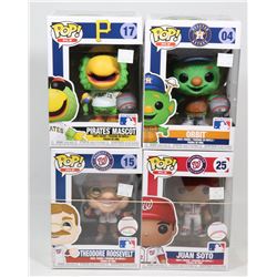 LOT OF 4 ASSORTED FUNKO POPS