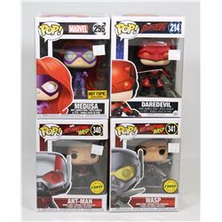 LOT OF 4 ASSORTED FUNKO POPS