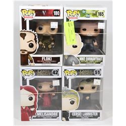 LOT OF 4 ASSORTED FUNKO POPS