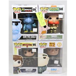 LOT OF 4 ASSORTED FUNKO POPS