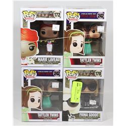 LOT OF 4 ASSORTED FUNKO POPS