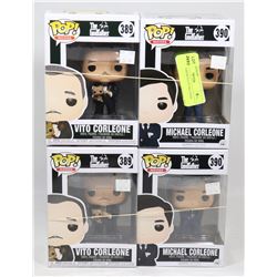 LOT OF 4 ASSORTED FUNKO POPS