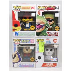 LOT OF 4 ASSORTED FUNKO POPS