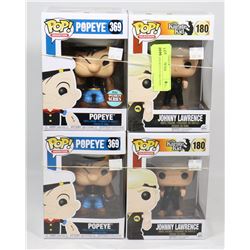 LOT OF 4 ASSORTED FUNKO POPS