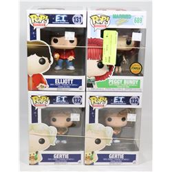 LOT OF 4 ASSORTED FUNKO POPS