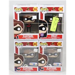 LOT OF 4 ASSORTED FUNKO POPS