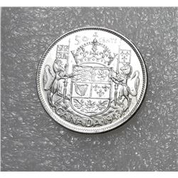 1)  CANADIAN 1943 HALF DOLLAR