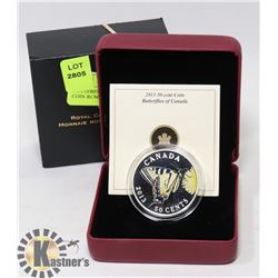 BUTTERFLIES OF CANADA LARGE COIN RCM