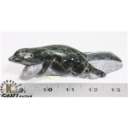 "BEAVER" INUIT CARVING SIGNED BY ARTIST