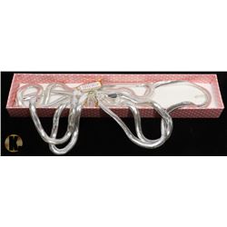 NEW 3PC SILVER PLATED NECKLACES 17" & 20".