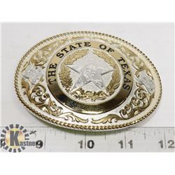 TEXAS COWBOY SILVER BELT BUCKLE