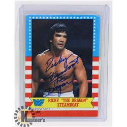 SIGNED RICKY THE DRAGON STEAMBOAT ROOKIE CARD,