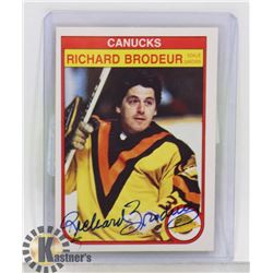 KING RICHARD BRODUER AUTOGRAPHED VANCOUVER